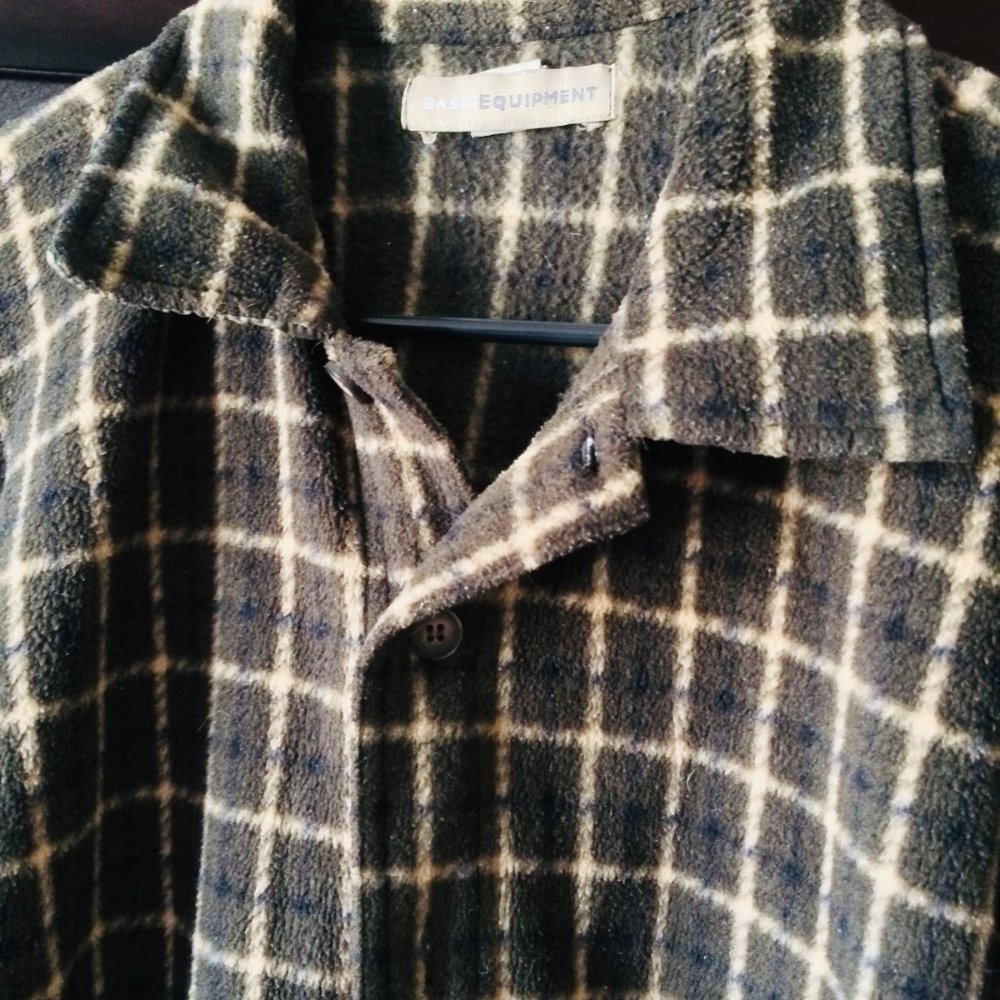 Basic Equipment Polyester Flannel Button Up - Picture 2 of 6